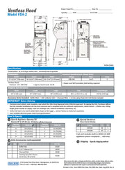 Giles FSH-2A-99 Freestanding Ventless Recirculating Hood System, 3-Stage Filtration, 208-240V/60Hz/1PH - Donut-Equipment.com