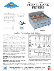 Comstock-Castle 2932SF 29" Gas Donut & Funnel Cake Fryer, Stainless Steel - Donut-Equipment.com