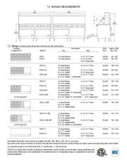 Comstock-Castle 2F330 72" Gas Restaurant Range, 12 Open Burners, 2 Standard Ovens, Cast Iron Grates, Stainless Steel Front, 384,000 BTU - Donut-Supplies.Com