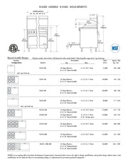 Comstock-Castle 2F330-1.5RB-30B 72" Gas Restaurant Range, 4 Open Burners, 27" Radiant Broiler, 30" Charbroiler, 2 Standard Ovens, Stainless Steel Front, 246,000 BTU - Donut-Supplies.Com