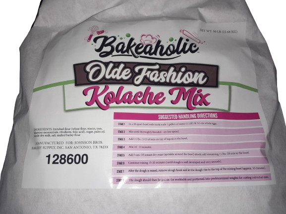 Bakeaholic Olde Fashion Kolache Mix 50 lbs