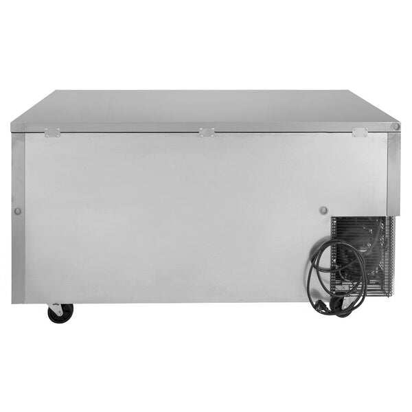 Turbo Air JUR-60-G-N J Series 60" Glass Door Undercounter Refrigerator w/ 2 Sections & Side Mounted Compressor - Donut-Supplies.Com