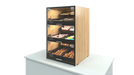 Palram Countertop Bakery Display Case with Illuminated Soft-Close Drawers & Tempered Glass – 21"W x 32"H x 20"D - Donut-Equipment.com