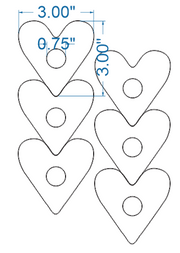 Heart Shaped Donut Two Row Cutter - Donut-Supplies.Com