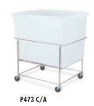 Faribo P473 C/A Rectangular Mobile Ingredient Bin, 36"L x 26"W x 37"H, Ingredient Bin/Frame, 72 Gallon - Donut-Supplies.Com