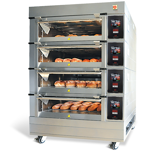 Belshaw, (00799558-480), DX Deck Oven with Steam, (3) deck, (2) tray, 480v/60/3-ph - Donut-Supplies.Com