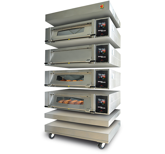 Belshaw, (0079957904-480), DX Deck Oven with Steam, (4) deck, (4) tray, 480/60/3-ph - Donut-Supplies.Com