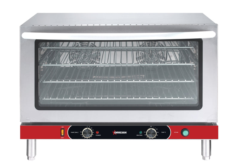 Omcan Full-Size Countertop Convection Oven – 3.53 Cu. Ft. (100L), 4600W, 220V Commercial Baking Oven for Restaurants, Bakeries & Foodservice Kitchens