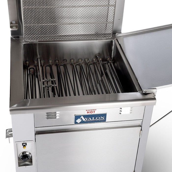 Avalon (ADF20-E) 20" X 20" Donut Fryer, Electric (3 phase), Right Side Drain Board with Submerge Screen
