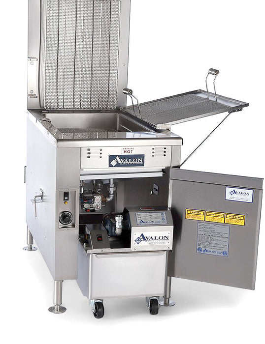 Avalon (ADF20G) 20" x 20" Donut Fryer, Natural Gas, Standing Pilot, Left Side Drain Board