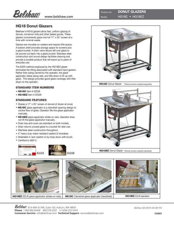 Belshaw HG18C Glazer with Drain Tray/and One Glazing Screen - Donut-Supplies.Com