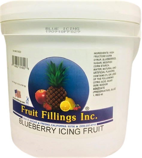 Blueberry Icing Fruit made by Fruit Fillings Inc. 10 pounds