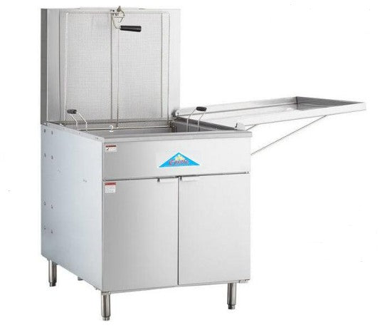 Comstock-Castle CC-GDF30 30" Gas Floor Model Donut Fryer, 24" x 24" Fry Pot, 150–210 lb. Fat Capacity, Thermostatic Controls, Stainless Steel Front, 120,000 BTU - Donut-Supplies.Com