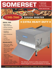 CDR-700 Dough Sheeter featuring 20" Wide Rollers - Donut-Supplies.Com