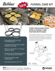 Belshaw Funnel Cake Fryer 616B and Funnel Cake Kit - Donut-Supplies.Com