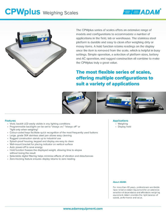 CPWplus 150 Bench Scale