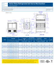 Federal Industries (ITRSS6026-B18)-Italian Series Refrigerated- 60" Self Service Open Air Case w/ Two Shelves 208-240V - Donut-Supplies.Com