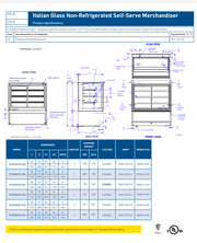 Federal Industries (ITDSS6034-B18)-Non-Refrigerated-(Sliding Doors on Front) 48" x 52"(H) Self Service Case w/Straight Glass 120V (Copy) - Donut-Supplies.Com