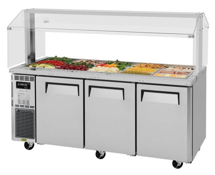 Turbo Air JBT-72-N 71" Stainless Steel Refrigerated Buffet Display Table - Donut-Equipment.com