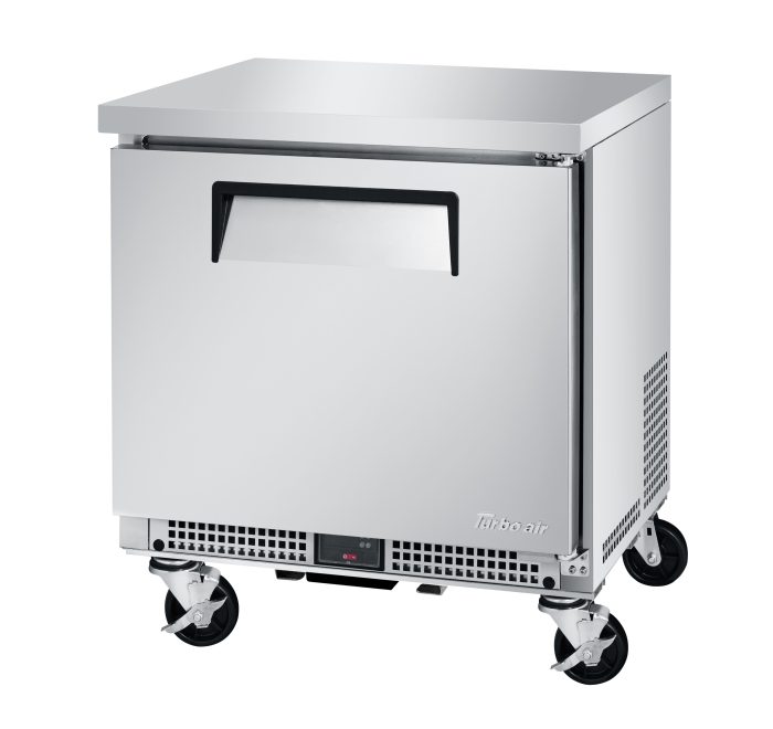 Turbo Air MUR-27S-N6 M3 Series 27" Shallow Depth Undercounter Refrigerator w/ 1 Section & Solid Door - Donut-Equipment.com