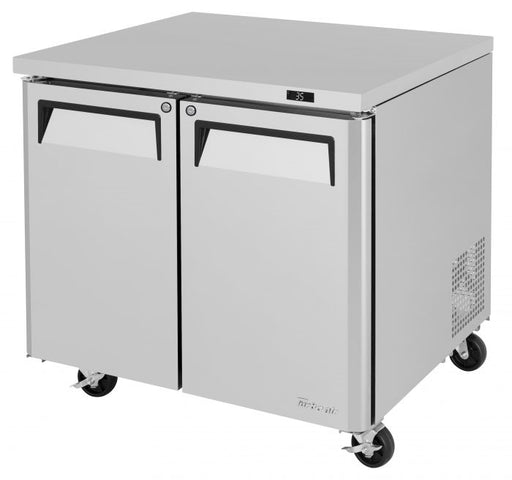 Turbo Air MUR-36-N6 36 1/4" W Undercounter Refrigerator w/ 1 Section, 2 Solid Doors & Hydrocarbon Refrigerant - Donut-Supplies.Com