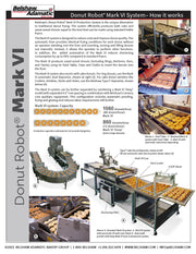 Belshaw Donut Robot® Mark VI (4-1/2" Flight Bar) with Dual Plain Depositor 1-13/16" for Cake Donut Production - Donut-Supplies.Com