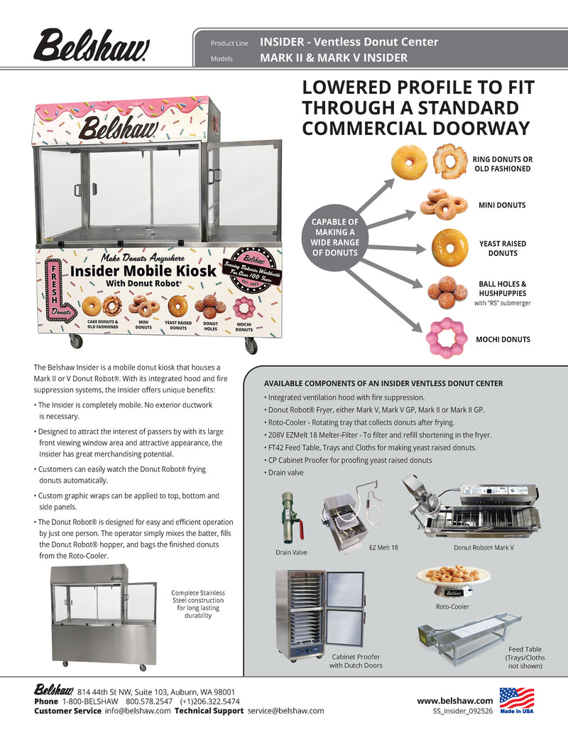 BELSHAW INSIDER Ventless Donut System - Donut-Supplies.Com