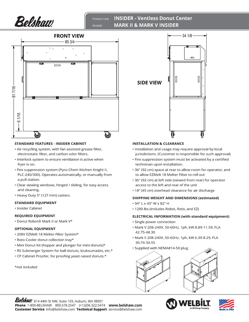 BELSHAW INSIDER Ventless Donut System - Donut-Supplies.Com