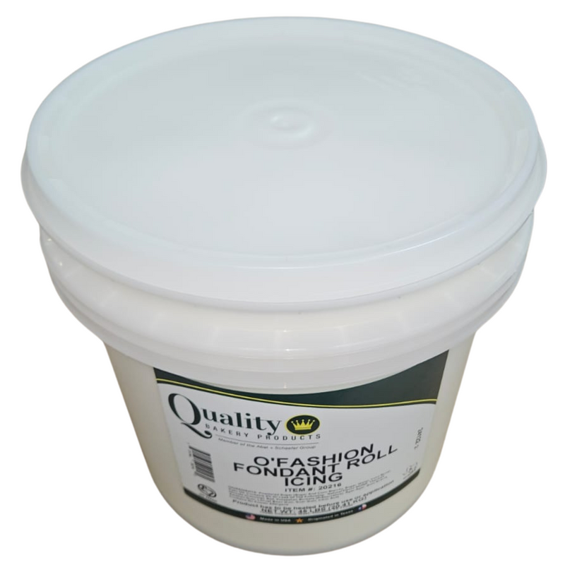 Quality O'Fashion Fondant White Roll and Pastry Icing 21.5 Pounds - Donut-Supplies.Com