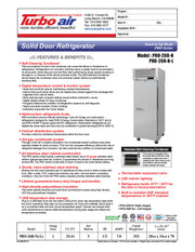 Turbo Air PRO-26R-N 29" Premiere Pro Series Solid Door Reach in Refrigerator - Donut-Equipment.com