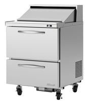 Turbo Air PST-28-D2-N 27 1/2" PRO Series Sandwich/Salad Prep Table w/ Refrigerated Base - Donut-Equipment.com