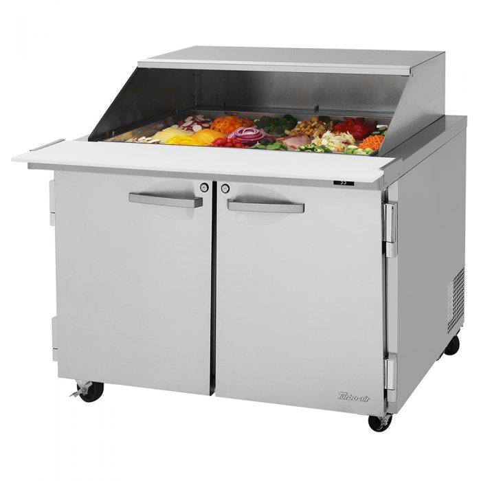 Turbo Air PST-48-18-N-SL 48 1/4" PRO Series Mega Top Sandwich/Salad Prep Table w/ Refrigerated Base - Donut-Equipment.com