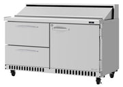 Turbo Air PST-60-D2R(L)-FB-N" PRO Series Sandwich/Salad Prep Table w/ Refrigerated Base - Donut-Equipment.com