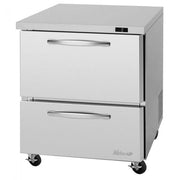 Turbo Air PUF-28-D2-N 27 1/2" W Undercounter Freezer w/ 1 Section & 2 Drawers - Donut-Equipment.com
