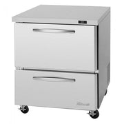 Turbo Air PUR-28-D2-N 27 1/2" W Undercounter Refrigerator w/ 1 Section & 2 Drawers - Donut-Equipment.com