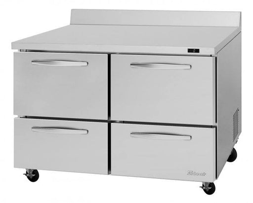 Turbo Air PWF-48-D4-N 48 1/4" Worktop Freezer w/ 2 Sections, 4 Drawers - Donut-Supplies.Com