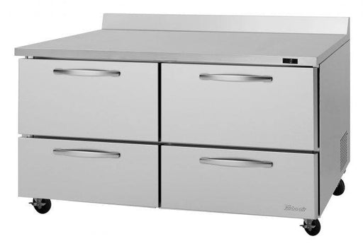 Turbo Air PWF-60-D4-N 60 1/4" Worktop Freezer w/ 2 Sections, 4 Drawers - Donut-Supplies.Com
