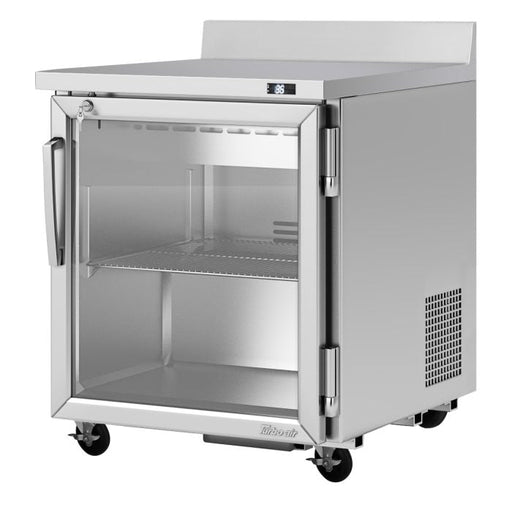 Turbo Air PWR-28-G-N 27 1/2" Worktop Refrigerator w/ (1) Section, 1 Glass Door - Donut-Supplies.Com
