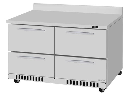 Turbo Air PWR-48-D4-FB-N 48 1/4" Worktop Refrigerator w/ (2) Sections, 4 Drawers, Front Breathing - Donut-Supplies.Com