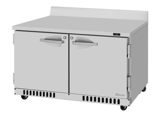Turbo Air PWR-48-FB-N 48 1/4" Worktop Refrigerator w/ (2) Sections, 2 Solid Doors, Front Breathing - Donut-Supplies.Com
