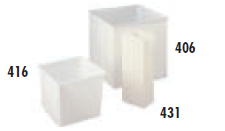Faribo 431 Rectangular Tank, 11-1/2"L x 8"W x 30"H, 12 Gallon - Donut-Supplies.Com