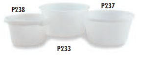 Faribo P238 Round Tub, 21" Top Diameter x 15" Bottom Diameter x 12"H, 10 Gallon - Donut-Supplies.Com
