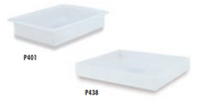 Faribo P402 All Purpose Tray, Rolled Lip, 11-1/2"L x 10"W x 7"H, 2 Gallon - Donut-Supplies.Com