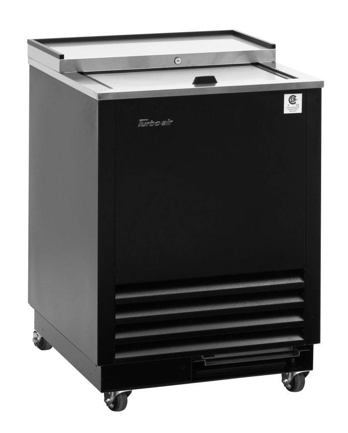 Turbo Air TBC-24SB-GF-N6 25" Black Laminate Exterior, Glass Froster - Donut-Equipment.com