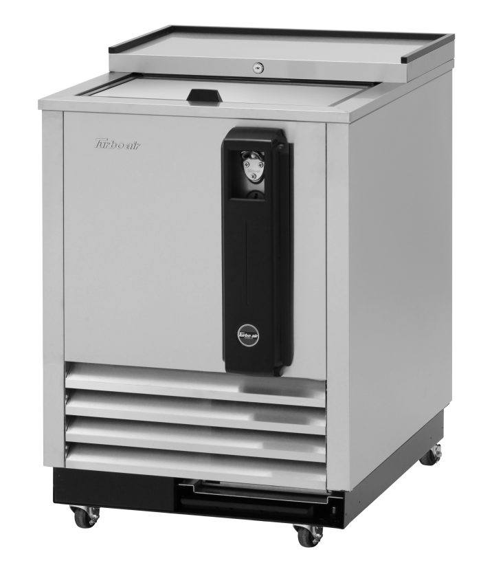 Turbo Air TBC-24SD-N6 24" Super Deluxe Stainless Steel Bottle or Can Cooler - Donut-Equipment.com