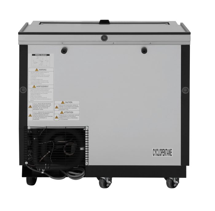 Turbo Air TBC-36SB-GF-N 36" Black Laminate Exterior, Glass Froster - Donut-Equipment.com