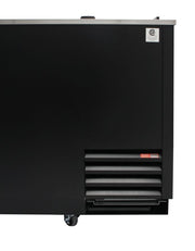 Turbo Air TBC-50SB-GF-N 50" 2-Section Glass Chiller – 140 Mug Capacity, Black, 115v - Donut-Equipment.com
