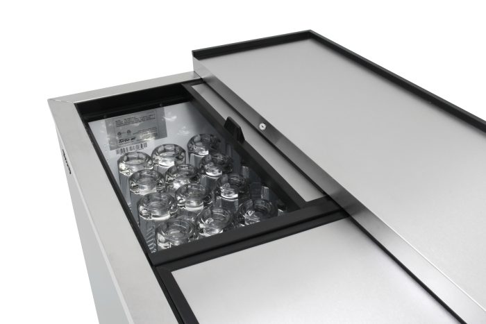 Turbo Air TBC-50SD-GF-N 50" 2-Section Glass Chiller – 140 Mug Capacity, Stainless Steel, 115v - Donut-Equipment.com