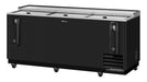 Turbo Air TBC-80SB-N 80 1/2" Forced Air Bottle Cooler - Holds (739) 12 oz Bottles, Black Laminated Exterior, 115v - Donut-Supplies.Com
