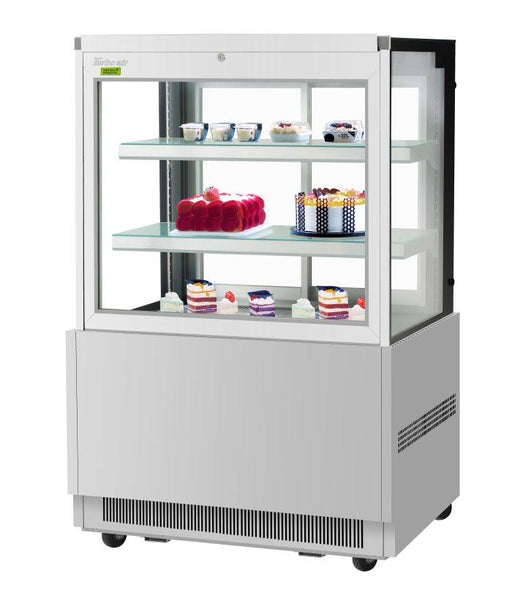 Turbo Air TBP36-54FN-S 35 3/8" Refrigerated Bakery Display Case w/ Straight Glass - (3) Levels, 115v, Stainless Steel - Donut-Supplies.Com